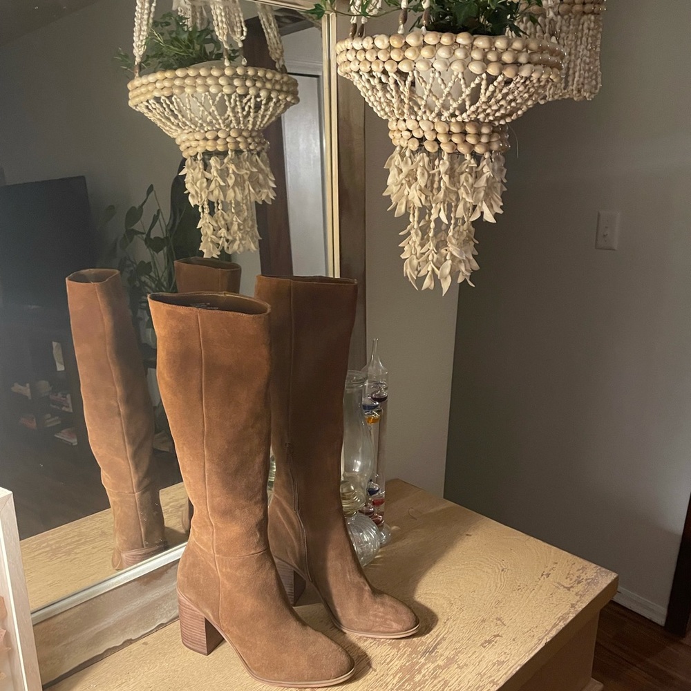 Steve Madden Yancy Boot NOWT- Cognac, Size 10